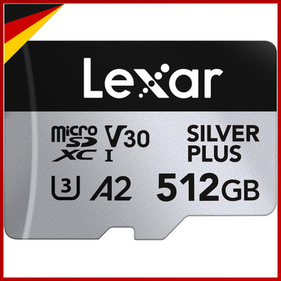 Micro SD Karte 512GB UHS-I A2 U3 V30 4K UHD 205MB/s für Kamera Smartphone