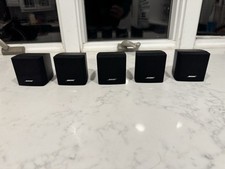 5 Bose Single Cube Speakers Only  Black Acoustimass Lifestyle