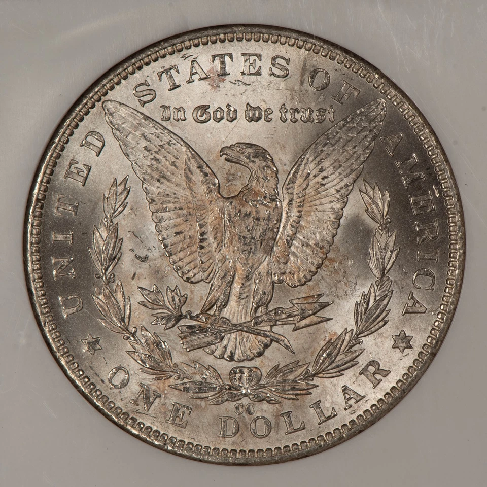 1891-CC $1 Morgan Silver Dollar - Key Date Carson City - NGC MS 62 - SKU-B5347 - Image 4 of 4