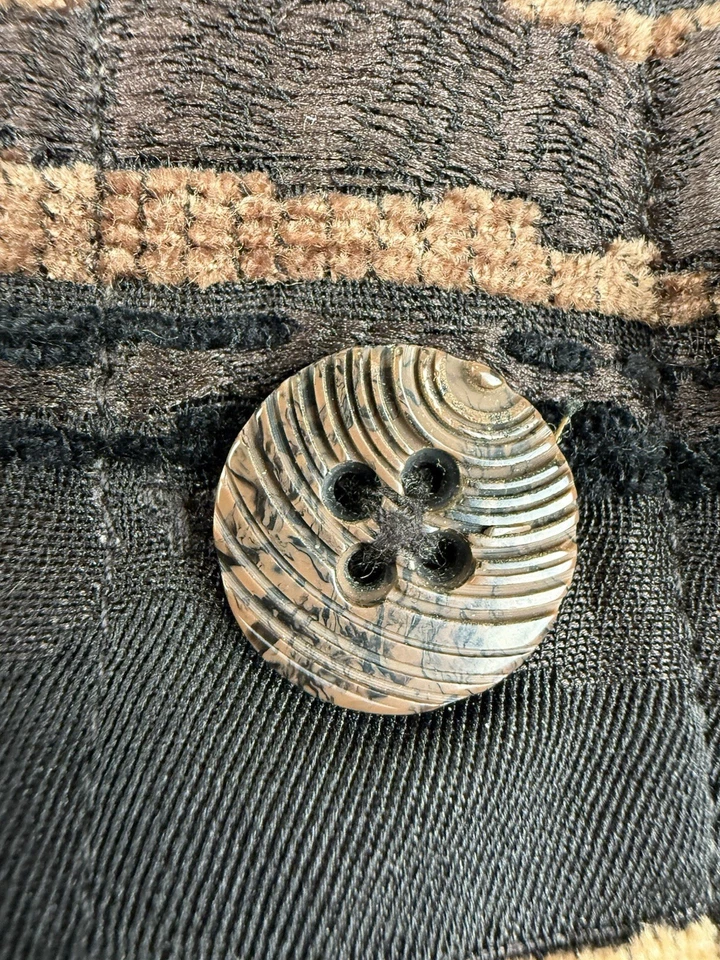 Chaqueta Coldwater Creek para mujer XL marrón estampado animal botones al frente Foto 3 de 4