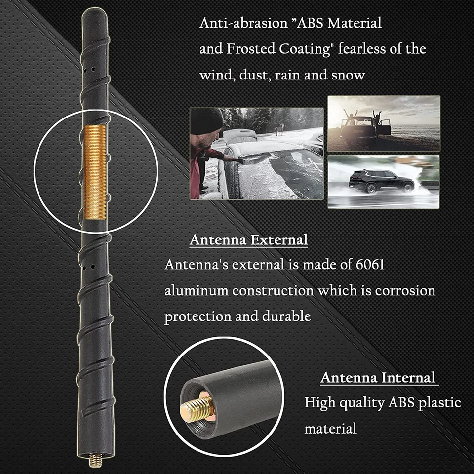 Mástil de varilla de radio de antena de techo para Infiniti EX35 EX37 FX35 FX45 FX37 tipo tornillo Foto 3 de 4