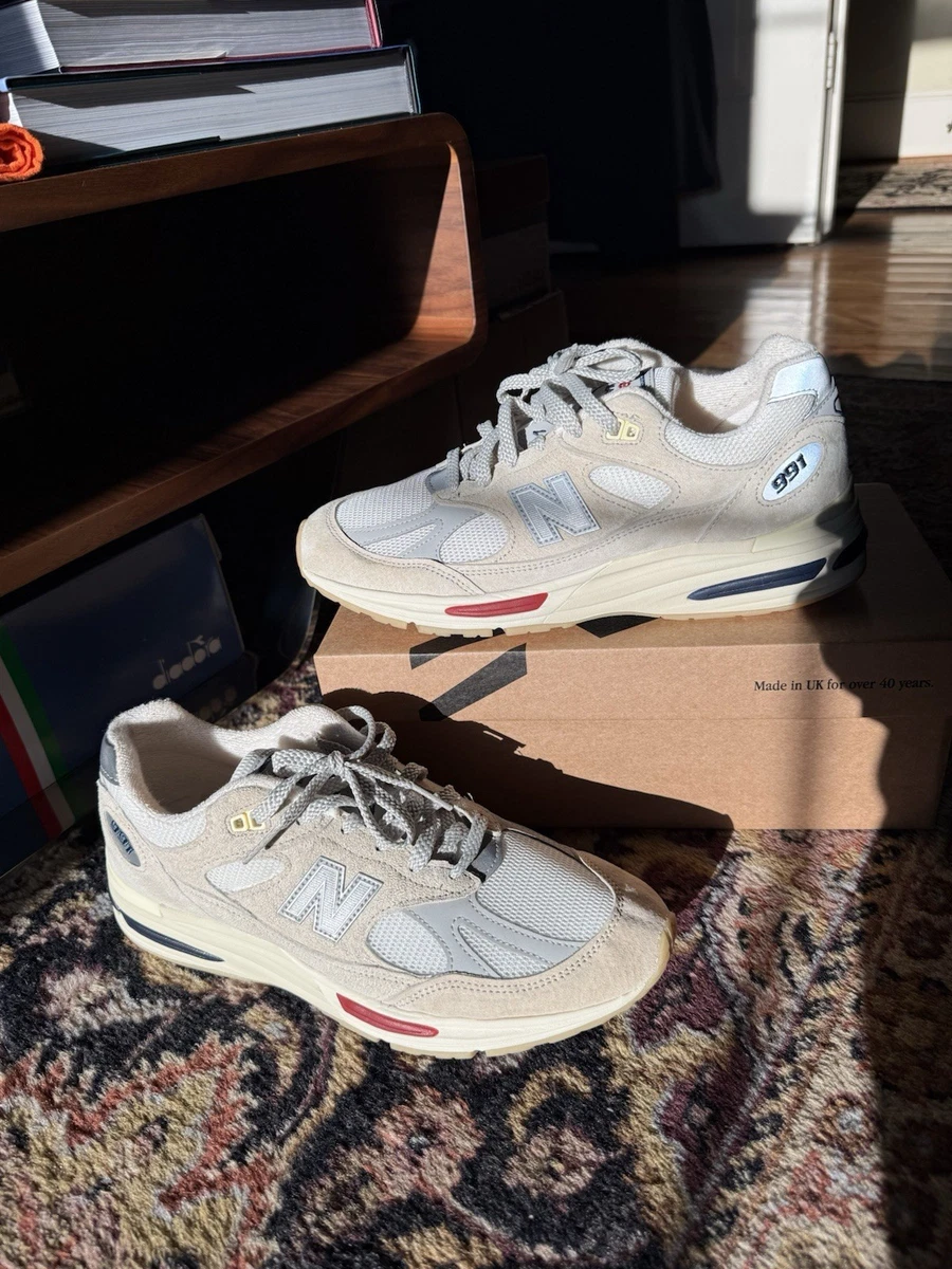 New Balance 991v2 Made in England Vintage Sport Pack - White for