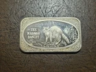 THE MASKED BANDIT - USSC -  1 TROY OZ .999 FINE SILVER ART BAR - TONED