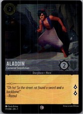 2023 DISNEY LORCANA 171/204 ALADDIN CORNERED SWORDSMAN FOIL