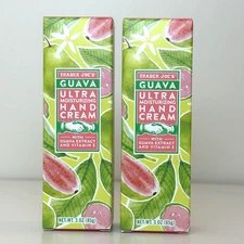 2 X Trader Joe's Guava Ultra Moisturizing Hand Cream Vitamin E Tropical Scent