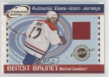 2001-02 Pacific Atomic Game-Worn Jerseys Benoit Brunet #31 2d8
