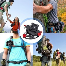 Camera Clip Waist Belt Quick Metal Release Backpack Holster Strap Safety Lock
