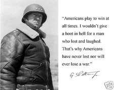 General George S Patton Famous Quote World War 2 WWII 8 x 10 Photo Picture c1