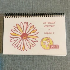 Baton Rouge Louisiana Cajun Creole Spiral Cookbook PEO Sisterhood Chapter C