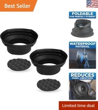 Durable 6x9'' Silicone Rubber Speaker Baffles with Self-Adhesive Base   2 Pack