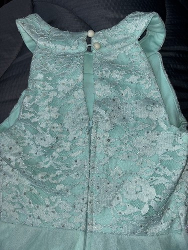 Speechless girls dress 7rhinestone aqua Mint Green bridal wedding prom - Picture 4 of 5
