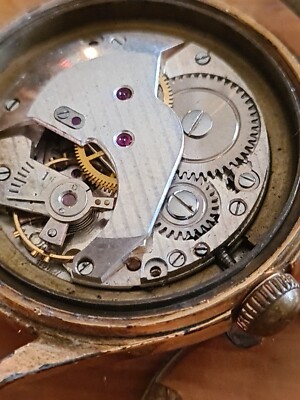 Montre Mécanique ARIS Vintage Années 1960 - Balancier Fonctionnel - Vendu Pour Pièces - Boîtier Doré 33mm