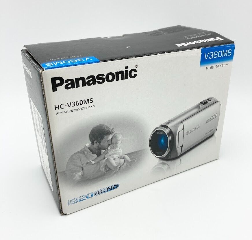 Panasonic HD Video Camera V360MS 16GB Black HC-V360MS-K Japan Used Japanese