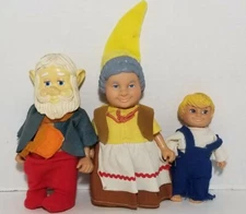 Vintage Gnome Family Dolls by Eugene Doll Co. Made in Hong Kong Toys 