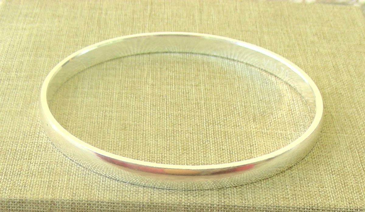 Solid Pure Sterling Silver sikh Punjabi Kada Men Boys women Size 2.10