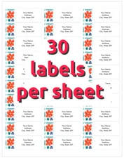 30 Custom Return Address Labels Personalized Any Photo Picture