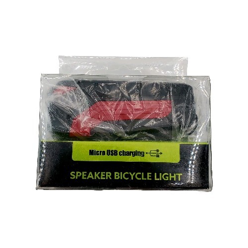 Speaker Headlight Bike Horn Usb Rechargeable Led