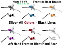 Hope Tech4 V4 Enduro, MTB  Brakes Front or Rear Silver All Colors  (New)