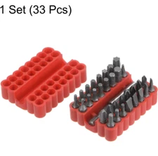 33pcs Screwdriver Bit Set Hex Head Drill Bit Set with 1/4" Extension Bit Holder