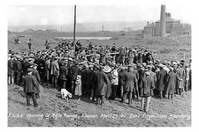 pt2163 - Opening of Rifle Range , Elsecar in 1911 , Yorkshire - print 6x4