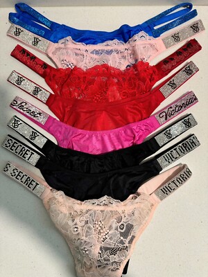 Victoria's Secret Shine Strap Thong Brazilian Multiple Colors Panty