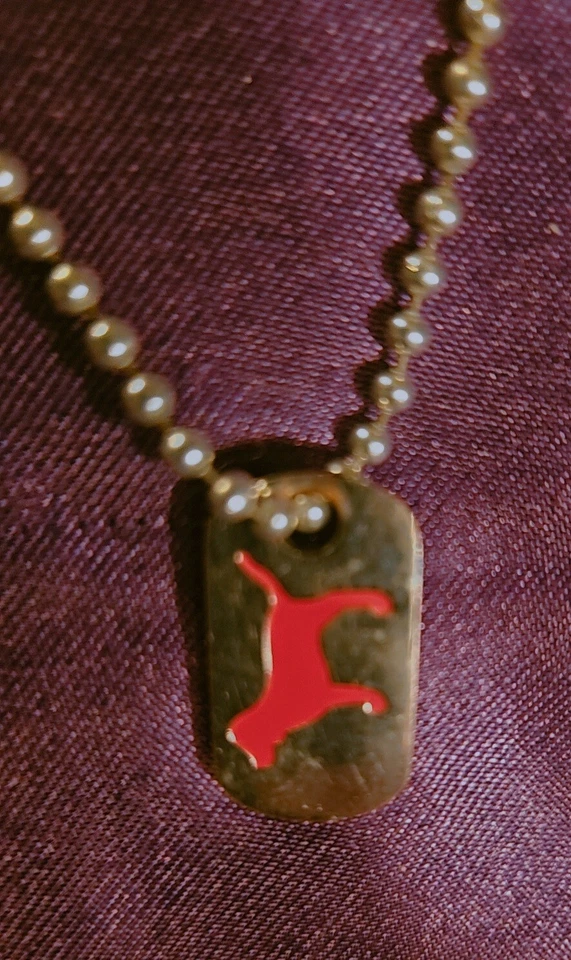 Fantásticamente raro vintage Victoria's Secret rosa mini etiqueta de perro con... Foto 4 de 4