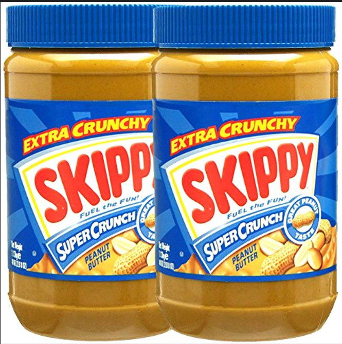 2 X Skippy Extra Crunchy Super Crunch Peanut Butter 1.13Kg
