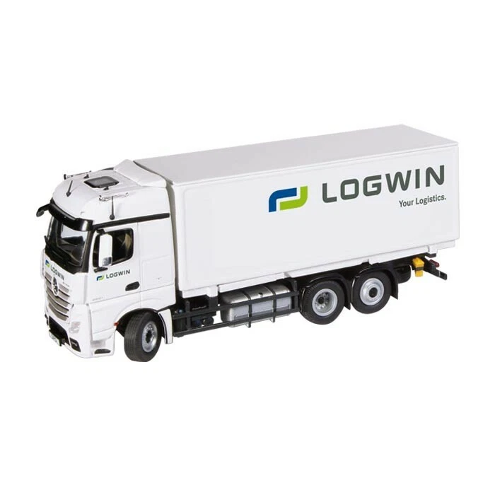 NZG Art.8451/01 Mercedes Benz 1:50 - Actros FH25 6x2 "Logwin " Wechselbrücke OVP - Bild 3 von 4