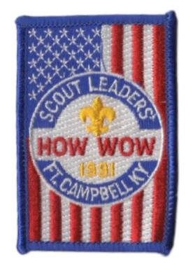 1991 How Wow Scout Leaders Campbell BSA Patch BL Bdr.  [VA-4756]