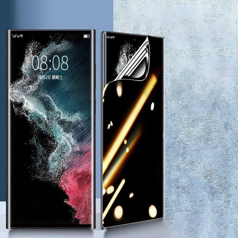 For Samsung S25 Ultra S24 S23 S22 Full Cover Privacy Hydrogel Screen Protector - Image 4 of 4