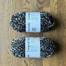 Loops And Threads Multi Marled Yarn - 2 Skeins - Coffee - Loops  Threads