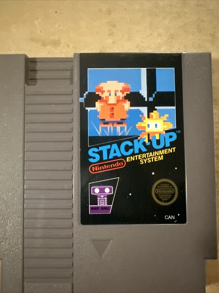 Stack-Up (1985) NES(Nintendo Entertainment System) *TESTED / CART ONLY* 5 Screw - Image 2 of 4