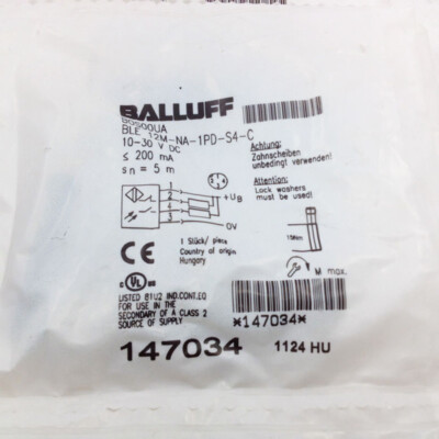 1pcs New BALLUFF Proximity Switch BLE 12M-NA-1PD-S4-C BLE12M-NA-1PD-S4-C