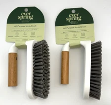 Lot of 2 Scrub Brush, Cleaning Brushes with Handle for Household Use, Heavy Duty