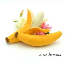 Felt food banana set, Play kitchen toys,Felt fruit, Educational toy, Plush toy