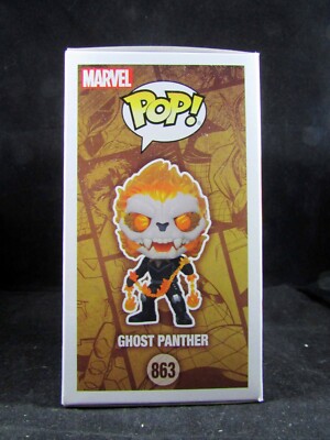 Funko Pop Marvel Warps – Ghost Panther édition Luminescente – Figurine Vinyle 9,5 Cm – Collection Infinity Warps