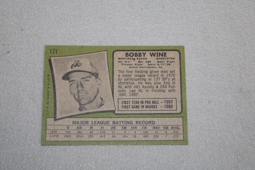 1971 Topps BASEBALL Card Complete Finish Fill Your List Set U-Pick #1-299 - Picture 287 of 506