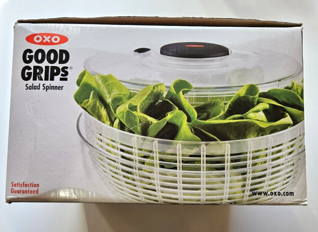 OXO Good Grips Salad Spinner 32480 Strainer Basket Home Salad Spinner Open Box-image