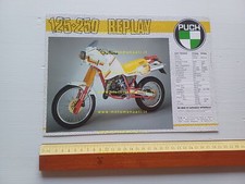 PUCH 125-250 Replay Enduro 1986 Original Italian Leaflet