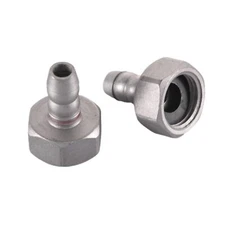 2x/Lot Aluminum 1/2 Inch Gas Water Heater LPG Connector Greenhead Inlet Nozzle