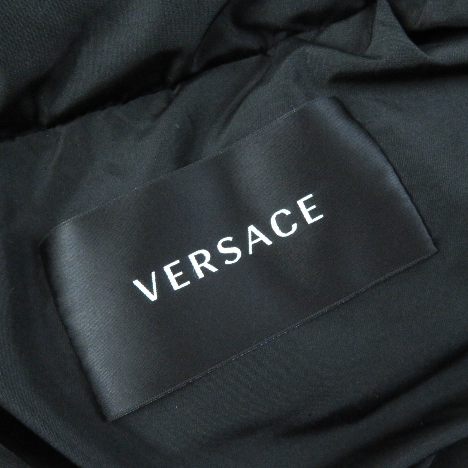 Excellent VERSACE down coat Baroque Pattern  Blac… - image 8