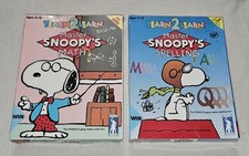 PEANUTS Snoopy Yearn 2 Learn Master Snoopy's Spelling Math, Rare NEW SEALED