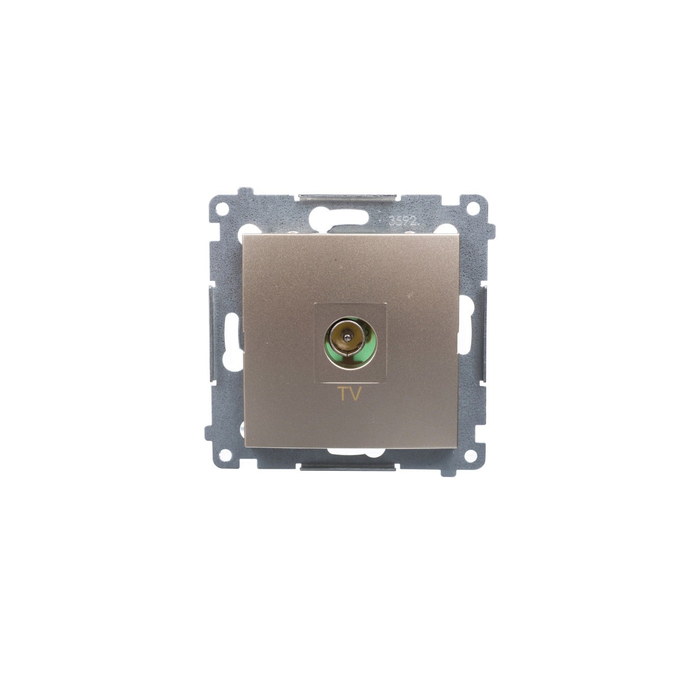 Simon 54 TV Antenna Socket Terminal Gold Matt DAK1.01/44