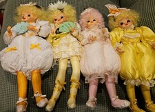 4 Vintage Brinn's Flora Belles Calendar Dolls 1987