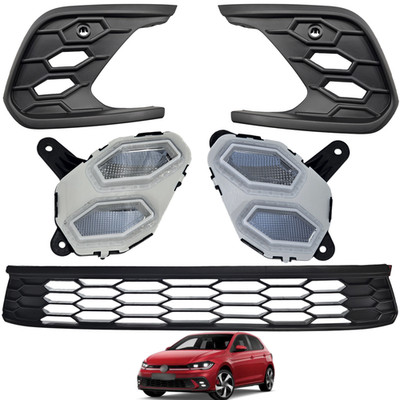 Kühlergrill rechts, Mitte + Halogenscheinwerfer VOLKSWAGEN POLO VI 2G 21r+ GTI