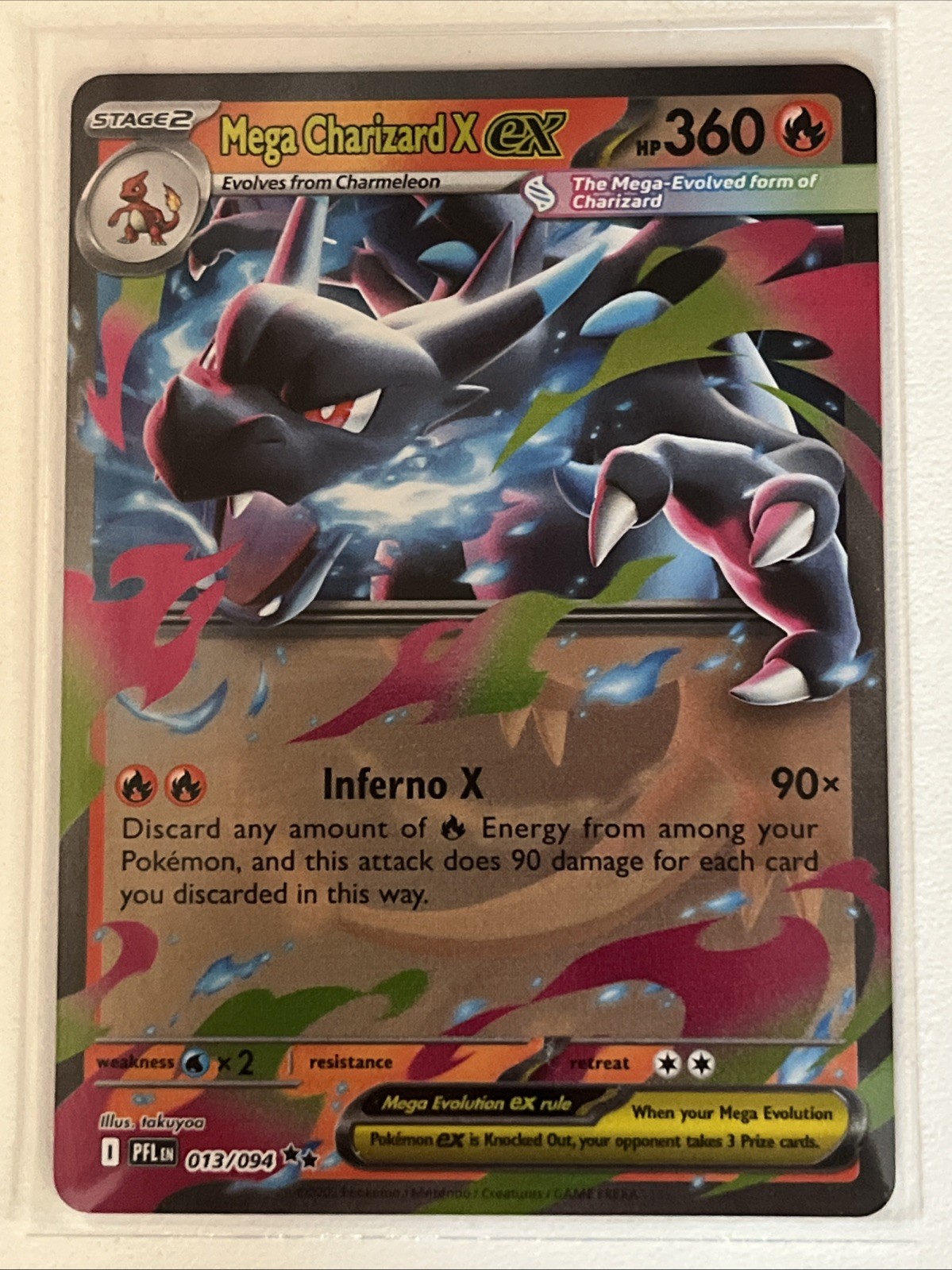 Mega Charizard X EX 013/094 Phantasmal Flames Near Mint or Better