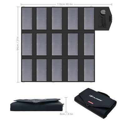 ALLPOWERS 100W Monokristallines Solarpanel Faltbar USB 18V DC für Outdoor Reisen
