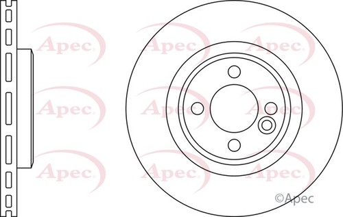 2x Brake Discs Pair Vented Front 316mm DSK2850 Apec Set 34106784366 34116855781 - Picture 2 of 2