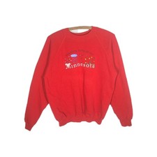 1990s Minnesota Sweatshirt Large Made In Usa Single Stitch Vintage New Old Stock
