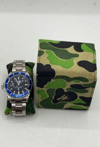 Orologio automatico BAPEX Salmarina cassa acciaio inox quadrante argento con scatola - Foto 2 di 11